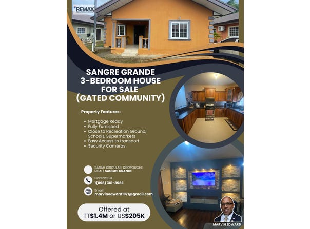 Lot 9A Sarah Circular, North Oropouche Road, Sangre Grande, Sangre Grande, Saint Andrew, Sangre Grande, Saint Andrew