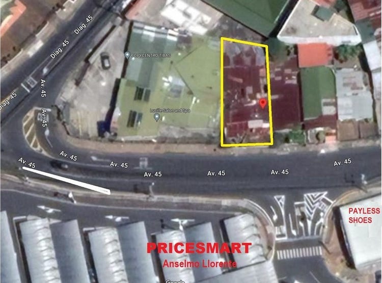 mixeduse commercial vacant land for sale facing PRICESMART Anselmo