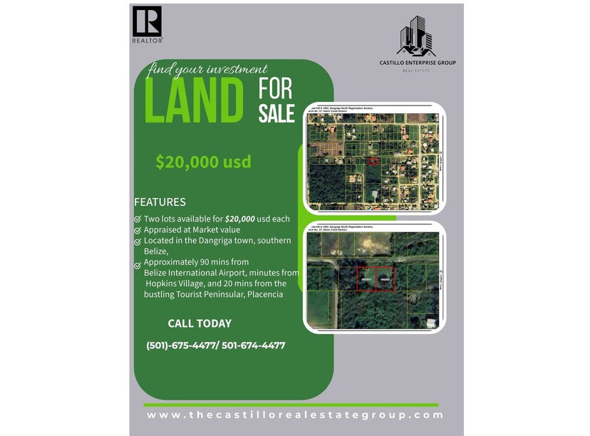 Dangriga, Dangriga, Stann Creek District Land for Sale