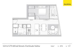 1211/179 Alfred Street, Fortitude Valley, Qld 4006