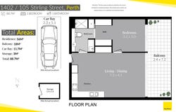 1402/105 Stirling Street, Perth, WA 6000