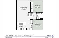 1905/855 Stanley Street, Woolloongabba, Qld 4102
