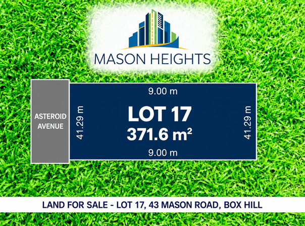 Lot 17, 43 MASON ROAD, Box Hill, NSW 2765