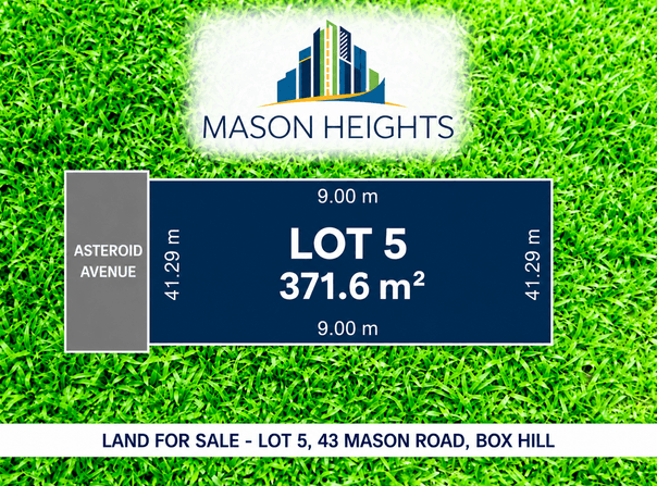 Lot 5, 43  MASON ROAD, Box Hill, NSW 2765
